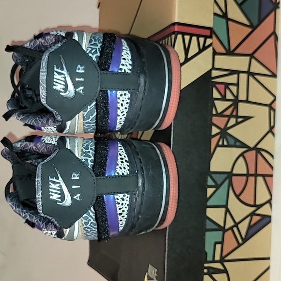 Nike Air Force One's. Nola Gumbo. Worn twice. OG BOX. Men's size 14 - Picture 6 of 16